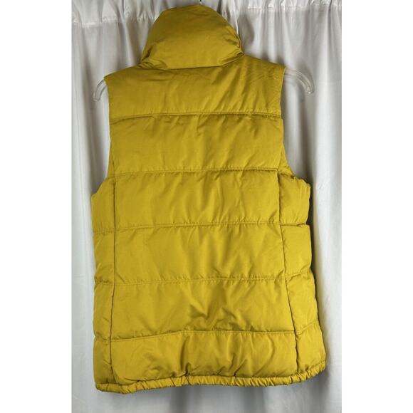 Old Navy Canvas Puffer Vest, Yellow M cold weather gorpcore 64-03 NWT - Picture 5 of 16